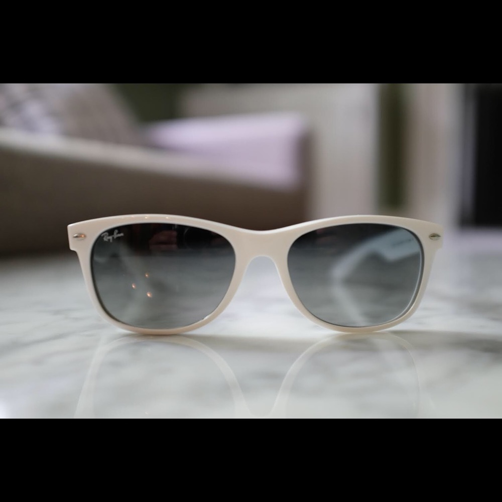 Ray-Band white wayfarer sunglasses